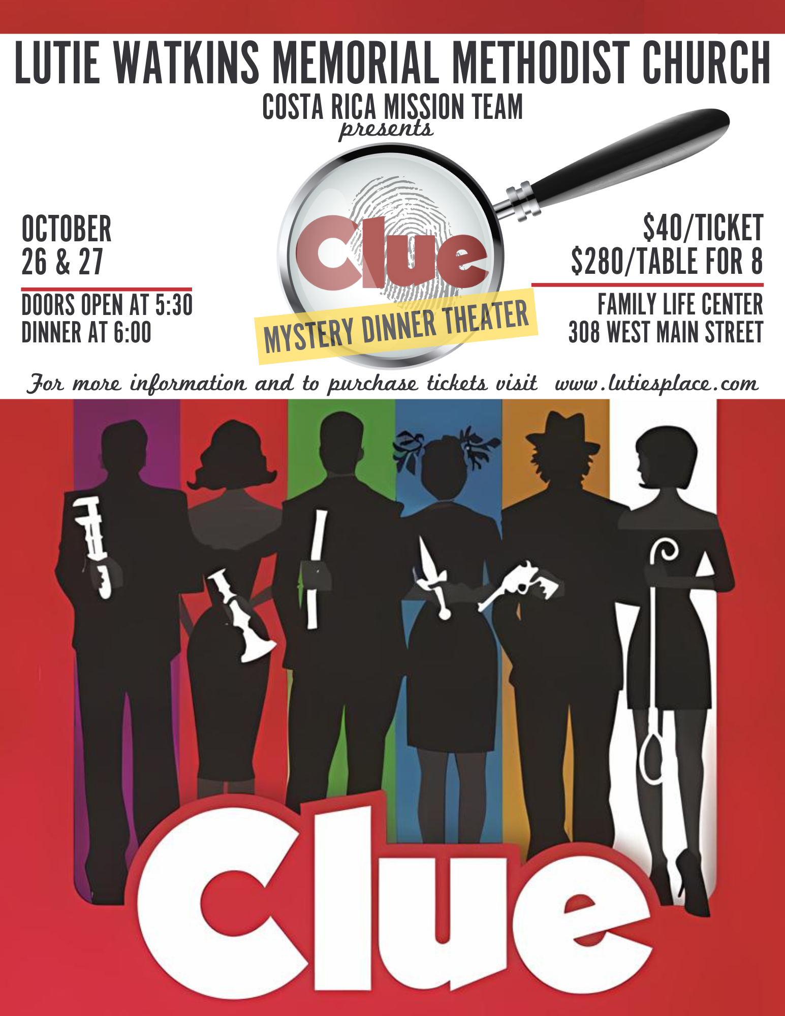 Clue Mystery Dinner Theater